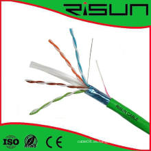 China Cable de comunicación del fabricante Cable de F / UTP CAT6 23AWG Cobre libre de oxígeno